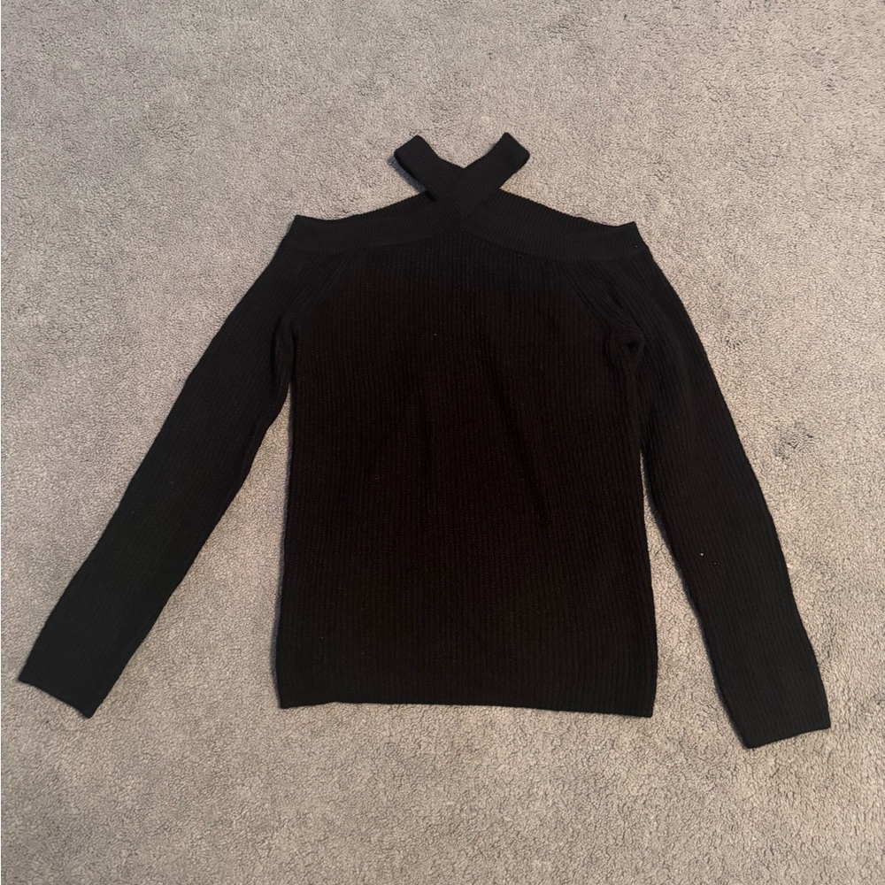 Black Criss Cross Sweater